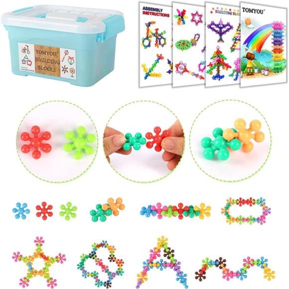 200 Pieces Building Blocks Kids STEM Toys Educational Building Toys Discs Sets - Picture 3 of 6